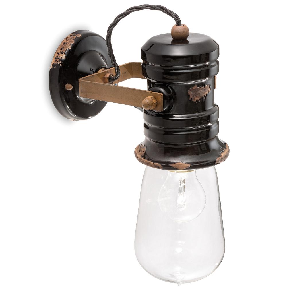 fekete ferroluce design spot lampa lampak vintage rozsdas mediterran design keramia festett nappali konyha fali haloszoba regies loft.jpg